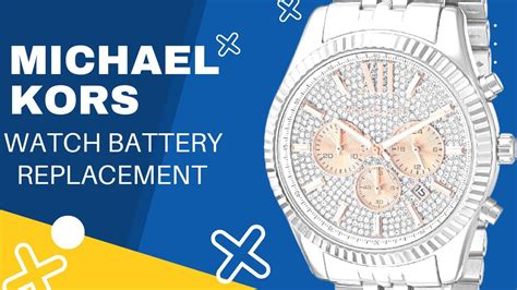 michael kors rose gold watch battery replacement|Michael Kors battery replacement tool.